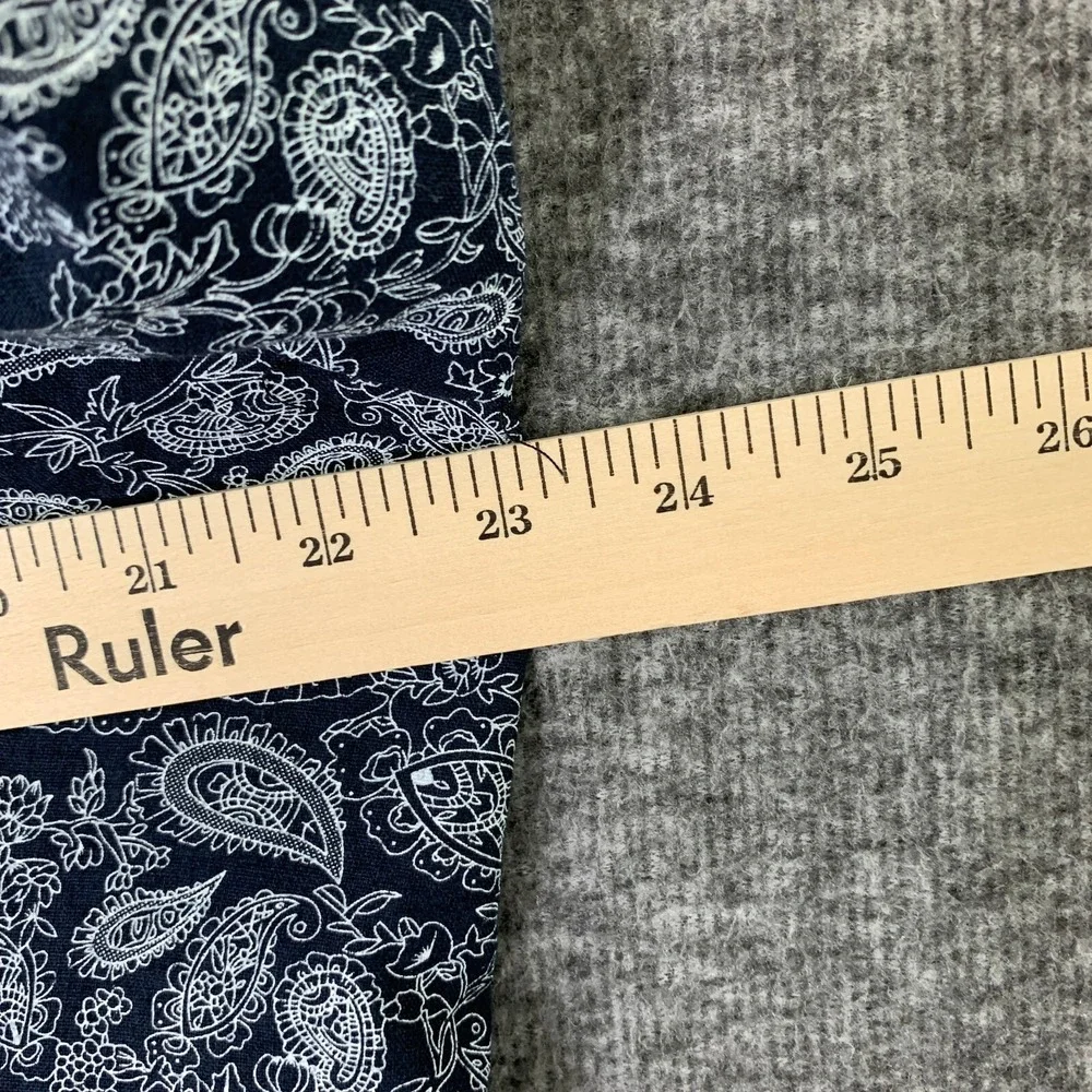Alan Flusser Linen Blazer Jacket Men Large Paisley Sport Coat Preppy Modern